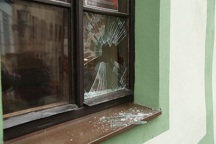 A2B Glass are able to board up broken windows while they are being repaired in Burton Upon Trent.